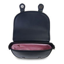 Load image into Gallery viewer, Medium Harris Tweed & Leather Plaid Satchel