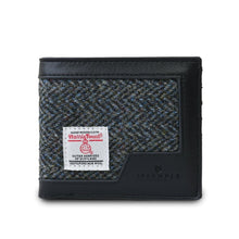 Load image into Gallery viewer, Handwoven Harris Tweed and Leather Wallet for Men