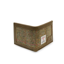 Load image into Gallery viewer, Handwoven Harris Tweed and Leather Wallet for Men