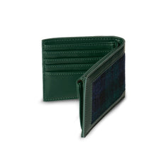 Load image into Gallery viewer, Handwoven Harris Tweed and Leather Wallet for Men