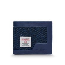 Load image into Gallery viewer, Handwoven Harris Tweed and Leather Wallet for Men