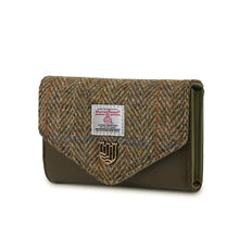 Load image into Gallery viewer, Ladies Harris Tweed & Leather Mini Wallet