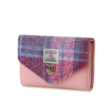 Load image into Gallery viewer, Ladies Harris Tweed & Leather Mini Wallet