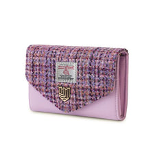 Load image into Gallery viewer, Ladies Harris Tweed & Leather Mini Wallet