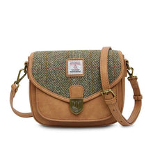Load image into Gallery viewer, Ladies Harris Tweed Tartan Saddle Shoulder Bag- Mini