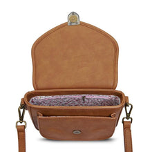 Load image into Gallery viewer, Ladies Harris Tweed Tartan Saddle Shoulder Bag- Mini