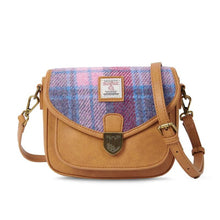 Load image into Gallery viewer, Ladies Harris Tweed Tartan Saddle Shoulder Bag- Mini