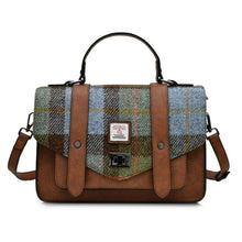 Load image into Gallery viewer, Women's Harris Tweed Large Tartan Satchel Bag