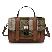 Load image into Gallery viewer, Women's Harris Tweed Large Tartan Satchel Bag
