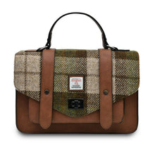 Load image into Gallery viewer, Women's Harris Tweed Large Tartan Satchel Bag