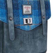 Load image into Gallery viewer, Mini Harris Tweed & Leather Backpack