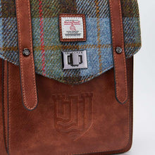 Load image into Gallery viewer, Mini Harris Tweed & Leather Backpack