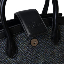 Load image into Gallery viewer, Harris Tweed & Leather Small Tote Bag