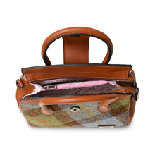 Load image into Gallery viewer, Harris Tweed & Leather Small Tote Bag