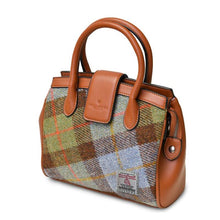 Load image into Gallery viewer, Harris Tweed & Leather Small Tote Bag