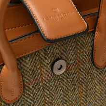 Load image into Gallery viewer, Harris Tweed & Leather Small Tote Bag