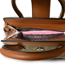 Load image into Gallery viewer, Harris Tweed & Leather Small Tote Bag