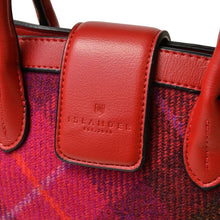 Load image into Gallery viewer, Harris Tweed & Leather Small Tote Bag