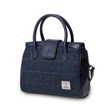 Load image into Gallery viewer, Harris Tweed & Leather Small Tote Bag