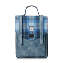 Load image into Gallery viewer, Harris Tweed & Leather Laptop Backpack
