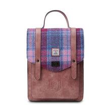 Load image into Gallery viewer, Harris Tweed & Leather Laptop Backpack