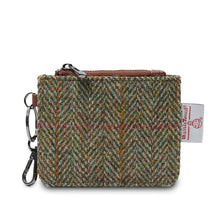 Load image into Gallery viewer, Harris Tweed Card Holder Zipped Wallet