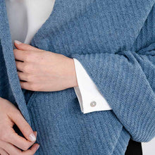 Load image into Gallery viewer, Women's Lambswool Aran Ribbed Shawl