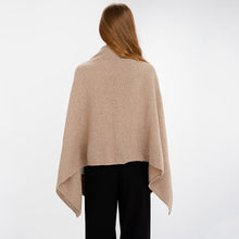 Load image into Gallery viewer, Women's Lambswool Aran Ribbed Shawl