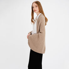 Load image into Gallery viewer, Women's Lambswool Aran Ribbed Shawl