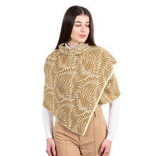Load image into Gallery viewer, Egyptian Cotton Aran Fern Knit Shawl