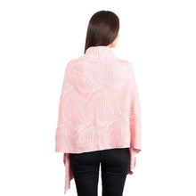 Load image into Gallery viewer, Egyptian Cotton Aran Fern Knit Shawl