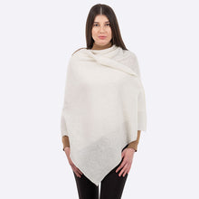 Load image into Gallery viewer, Women's Lambswool Aran Ribbed Shawl