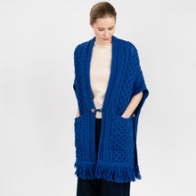 Load image into Gallery viewer, Aran Shawl Wrap Cardigan with Pockets