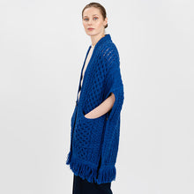 Load image into Gallery viewer, Aran Shawl Wrap Cardigan with Pockets