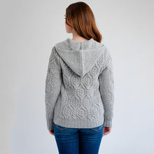 Load image into Gallery viewer, Aran Merino Zip Cardigan for Ladies
