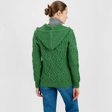 Load image into Gallery viewer, Aran Merino Zip Cardigan for Ladies