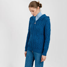 Load image into Gallery viewer, Aran Merino Zip Cardigan for Ladies