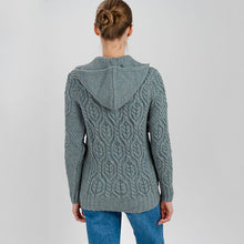 Load image into Gallery viewer, Aran Merino Zip Cardigan for Ladies
