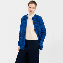 Load image into Gallery viewer, Ladies Traditional Aran Wool Cardigan
