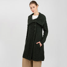 Load image into Gallery viewer, Ladies Irish Merino Wool A-Line Cardigan