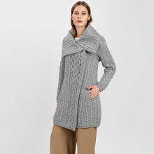 Load image into Gallery viewer, Ladies Irish Merino Wool A-Line Cardigan