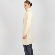 Load image into Gallery viewer, Long Ladies Irish Wool Aran Jacket