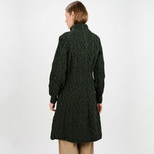 Load image into Gallery viewer, Long Ladies Irish Wool Aran Jacket