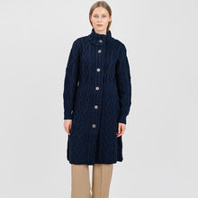 Load image into Gallery viewer, Long Ladies Irish Wool Aran Jacket