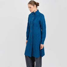 Load image into Gallery viewer, Long Ladies Irish Wool Aran Jacket