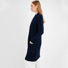 Load image into Gallery viewer, Ladies Shawl Neck Knitted Irish Cardigan