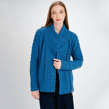 Load image into Gallery viewer, Ladies White Irish Aran Jacket