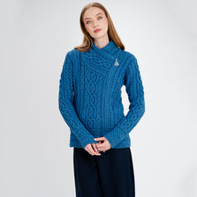 Load image into Gallery viewer, Ladies White Irish Aran Jacket