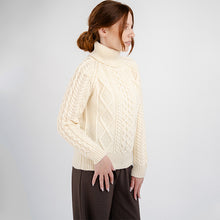 Load image into Gallery viewer, Irish Turtleneck Women's Sweater