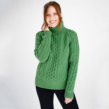 Load image into Gallery viewer, Irish Turtleneck Women's Sweater